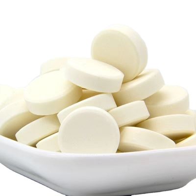 다채로운 우유 맛 태블릿 과자