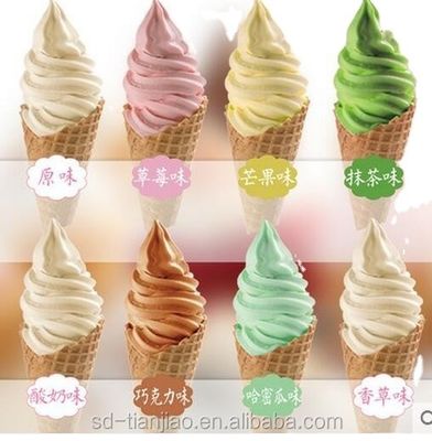 부드러운 아이스크림 파우더 크림 24개월 유효기간과 5% 브릭스