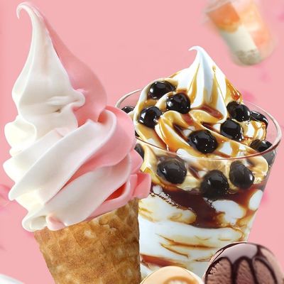 흰색 아이스크림 우유 맛 인스턴트 파우더 부드러운 아이스크림 파우더 혼합