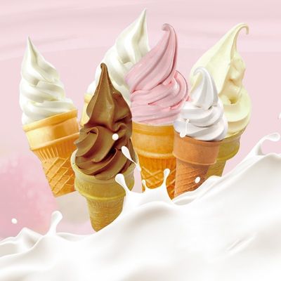 흰색 아이스크림 우유 맛 인스턴트 파우더 부드러운 아이스크림 파우더 혼합