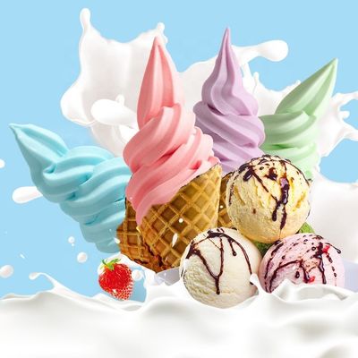 흰색 아이스크림 우유 맛 인스턴트 파우더 부드러운 아이스크림 파우더 혼합