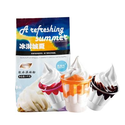 25kg 포장 세부 사항 부드러운 서비스 아이스크림 가루 가루와 가벼운 크림